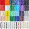 2400Pcs 4mm Glass Beads for Jewelry Making Crystal Beads for Bracelets, Faceted Bead Friendship Bracelet Kit